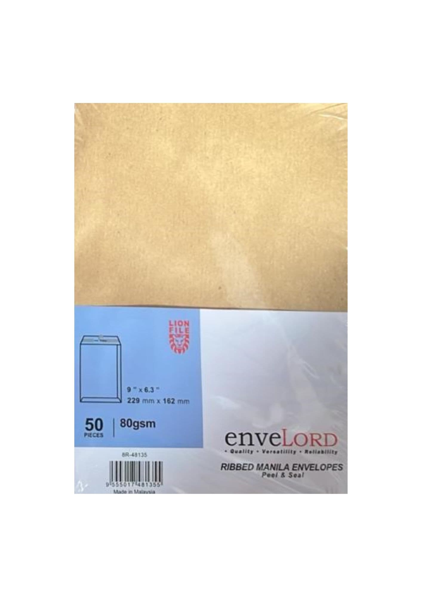 Enveloppe A5 kaki marron 80g EnveLord 50 pièces